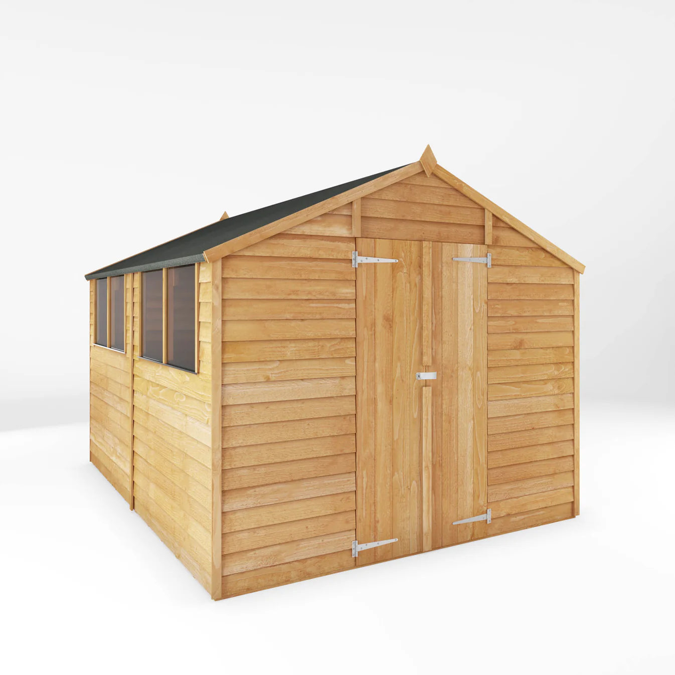 10 x 8 Value Overlap Double Door Apex Wooden Shed