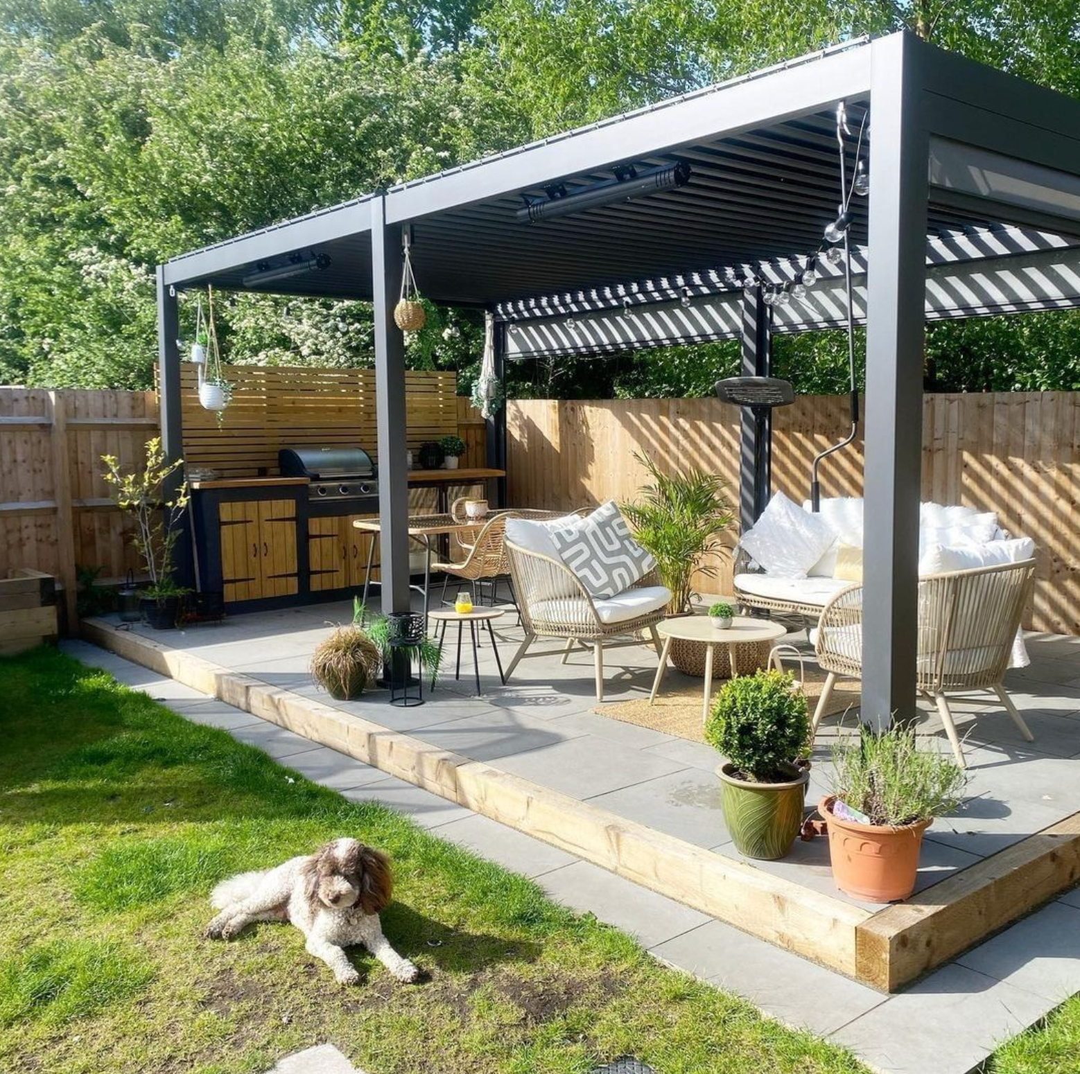 Hansø Aluminum Pergola Kit